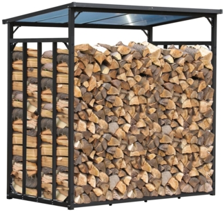 Quick Star Kaminholzregal Kaminholzregal 185x100x185 cm XXXL, BxTxH:185x100x185 cm, (1-St), Schwerlast getestet mit 3500kg