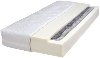 Taschenfederkernmatratze Easydream TFK 2000 Micropocket 90 x 200 cm / T660 DormiSpring-50252-900 , Weiß , 90 x 25 x 200 cm