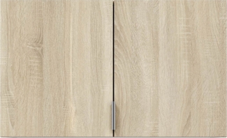 Schrankaufsatz >GARONA< 2 Türen, Canadian Eiche Dekor - 80x49x51 (BxHxT)