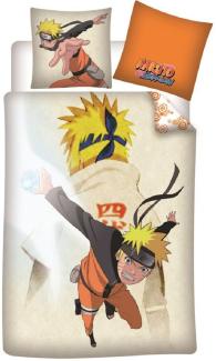 Naruto Kinderbettwäsche aus Baumwolle – 140x200 cm Bettbezug & 65x65 cm Kissenbezug