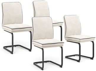 Freischwinger Eleganza Beige 4er Set Vicco