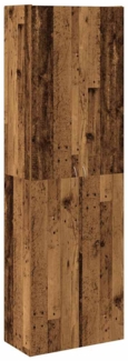 vidaXL Highboard Altholz-Optik 60x32x190 cm Holzwerkstoff 3318714
