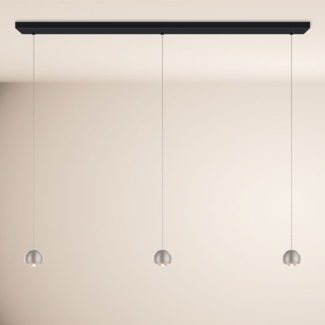 s.luce Beam LED Esstisch-Hängelampe Balken 160cm Aluminium