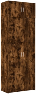 vidaXL Hochschrank Räuchereiche 80x42,5x225 cm Holzwerkstoff 3281354