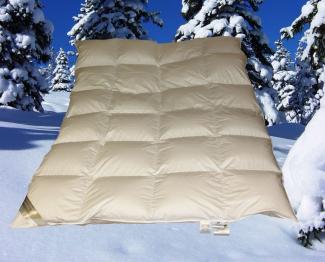 Premium 6cm Winter Hochsteg Kassetten Daunendecke 135x200 cm 100% neue Daunen