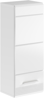 Hängeschrank Linus - Weiß / Weiß Hochglanz