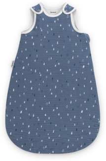 Ehrenkind Babyschlafsack Musselin Ganzjahresschlafsack Rund, 2.5 TOG (mit atmungsaktiver Bio-Baumwolle), für guten Schlaf zu jeder Jahreszeit