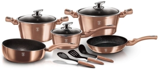 Berlinger Haus Kochen Berlinger Haus Topfset Metallic Line Rosegold BH6160