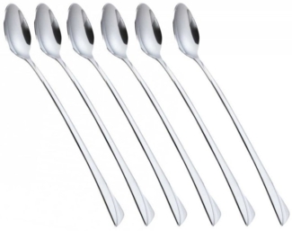 Kinghoff Kinghoff Cocktaillöffel 6 Stück für Latte-Desserts glänzend 13284