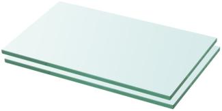 vidaXL Regalböden 2 Stk. Glas Transparent 30x12 cm 3051547