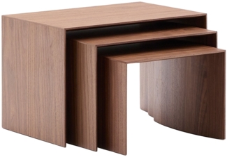 Tisch-Set Litto 3-tlg, Braun, Holzfarben