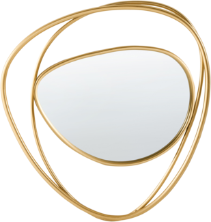 Wandspiegel COURCY 50 cm 54 cm Metall Gold