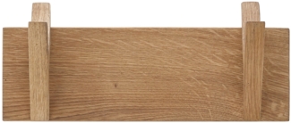 BANTRY Garderobenleiste - 2 Haken / Eiche natur geölt