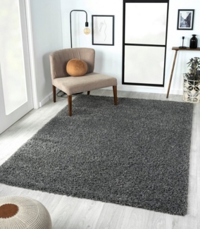 Myflair Möbel & Accessoires Hochflor-Teppich My Shaggy, rechteckig, Höhe: 37 mm, Shaggy, Uni-Farben, leicht glänzend, Microfaser, extra flauschig
