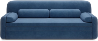 Eltap Elioss Sofa (Tabbris 40) mit Schlaffunktion, Blau, 89 x 87 x 236 cm