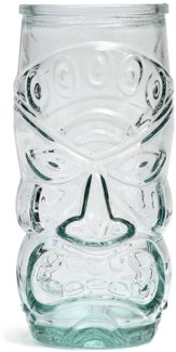 Das Tiki Glas - Blau - Blau - 8x8x17cm