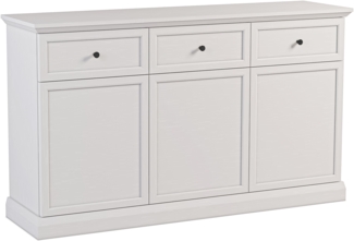 AX LIVING Kommode mit Schubladen Levantos K3D3S – 149 cm, Weiß Opal