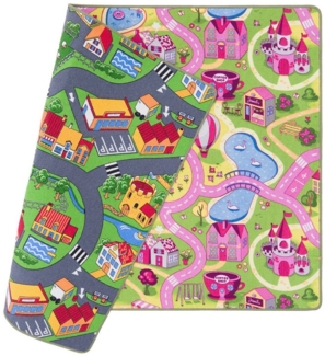 Snapstyle Kinderteppich Straßenteppich Beidseitig Straßenlandschaften, Rechteckig, Höhe: 6 mm