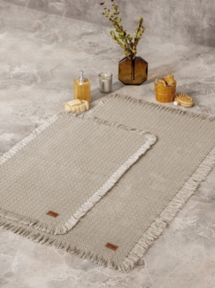 Badematten-Set (2 Stück), 'Bath Rug', Beige