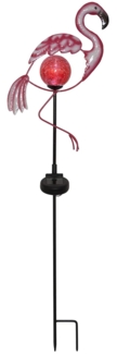 Star Trading Solar Gartenspieß Flamingo, LED, Outdoor, Dekoleuchte, Dämmerungssensor, Rosa, 80 cm