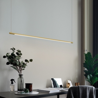 Nova Luce 9088102 ELETTRA LED Pendelleuchte 3000K Messing Gold 120cm