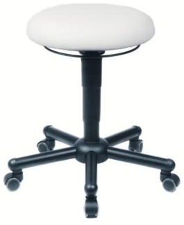 meychair meychair Hocker XXL 10024 A19-TR-KL-XXL Rollen weiß