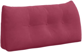 vidaXL Rückenkissen Weinrot 100 x 24 x 50 cm Samt 42014463