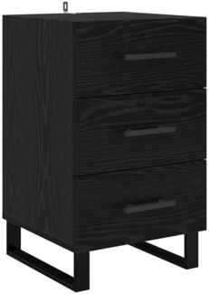 vidaXL Nachttisch Schwarz Eichen-Optik 40 x 40 x 66 cm Holzwerkstoff 882145