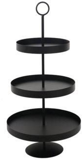 Grafelstein Etagere Etagere LENJA schwarz aus Metall modernes Design 3-stöckige Metalletag