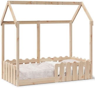 vidaXL Kinderbett Hausbett 70x140 cm Massivholz Kiefer 850698