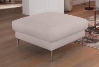 TRENDMANUFAKTUR Hocker Lille, elegant und bequem durch Komfortsitzhöhe 46cm, hoher Fuß