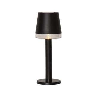 LED Solar-Tischleuchte ,Parvus', Dämmerungssensor, outdoor, schwarz, H 21cm