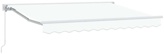 vidaXL Einziehbare Markise Weiß 350x200 cm Stoff 3329721