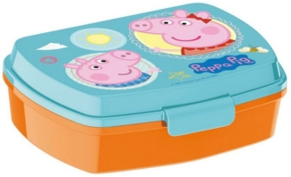 Peppa Pig Aufbewahrungsbox, Brotdose für Sandwiches Peppa Pig Having fun Kunststoff Hellrosa (17