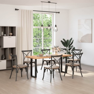 vidaXL Konsolentischbeine U-Form 2 Stk. Schwarz 28x(72-73) cm Stahl 4013168