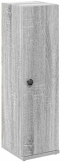 vidaXL Badezimmerschrank mit Rollenhalter Grau Sonoma 20,5x22x72 cm 858520