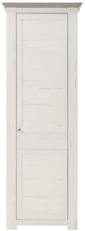 Garderobenschrank LIV'IN Marbella, Holzwerkstoff, Weiß, Holzfarben, 74 x 207 x 44 cm