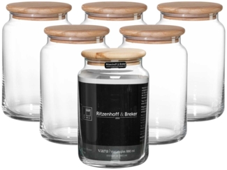 Ritzenhoff & Breker Varu Vorratsglas 880 ml 6er Set - DS