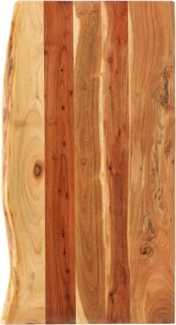 DOTMALL Waschtischplatte Badezimmer-Waschtischplatte Massivholz Akazie 100x52x2,5 cm
