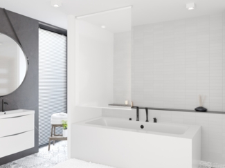 Basic Duschrollo 160x240 cm Modell Transparent Duschvorhang