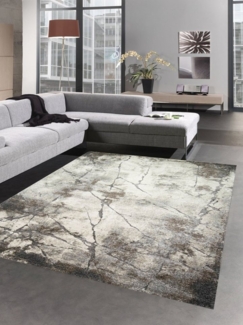 Carpetia Teppich Teppich Wohnzimmerteppich modernes Design in beige creme, rechteckig, Höhe: 14 mm