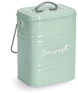 Zeller Present Aufbewahrungskorb Kompostbehälter, Metall, mint