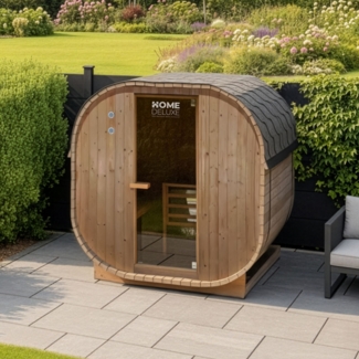 HOME DELUXE Outdoor Sauna CUBE L - 194 x 180 cm für 4 Personen