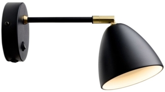 Halo Design 747870 Wandleuchte Room 1-flammig Schwarz Messing