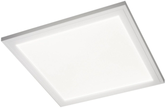 casa NOVA LED Deckenleuchte SINA CCT, 1-flammig, 29 x 29 cm, Weiß, Aluminium, Anpassung der Farbtemperatur, LED fest integriert, Neutralweiß, Tageslichtweiß, Warmweiß, Kunststoff