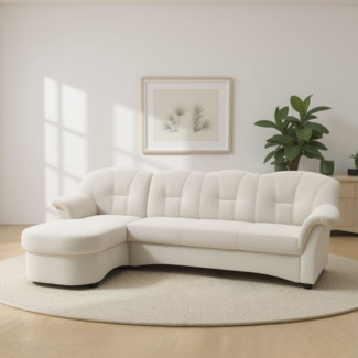 DOMO collection Ecksofa Flores Schlafsofa, B/T/H: 233/142/86 cm, L-Form, wahlweise mit Bettfunktion, wahlweise mit Federkern, auch in Leder