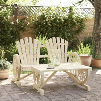 vidaXL 2-tlg. Garten-Lounge-Set Massivholz Tanne 365097