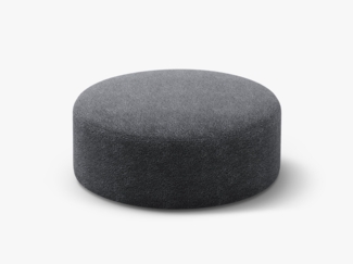 Micadoni Pouf Dia 90cm Boucle Rolf Dunkelgrau