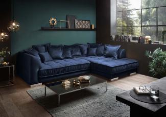 ED EXCITING DESIGN Ecksofa, Pascha Ecksofa 308 x 192 cm Sofa Couch Eckcouch Dunkelblau