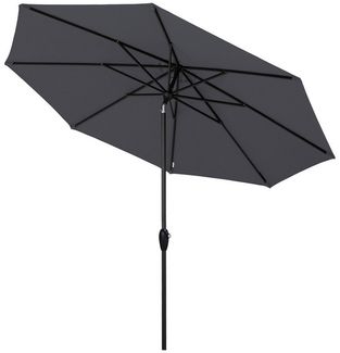 Sekey Alu-Sonnenschirm 330cm Sonnenschirm Gartensonnenschirm mit UV-Schutz，Windfester Sonnenschirm mit Kurbel für Balkon Garten & Terrasse Sonnenschutz UV 50+